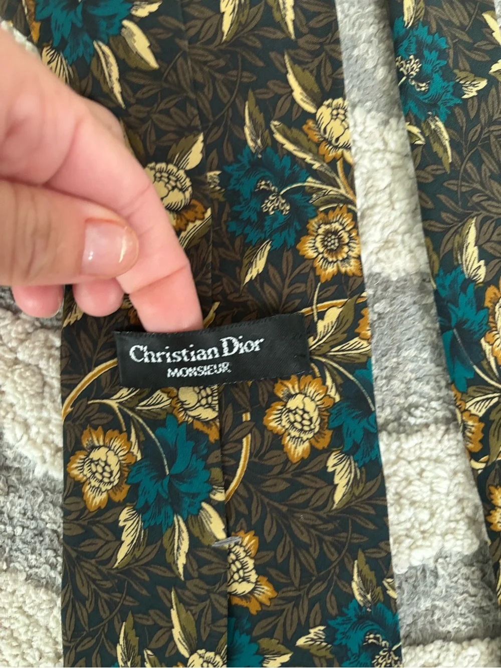 Dior silk tie